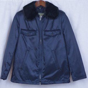 New Old Sock USA Made Blauer Uniform Nylon Bomber Style Jacket Size 10